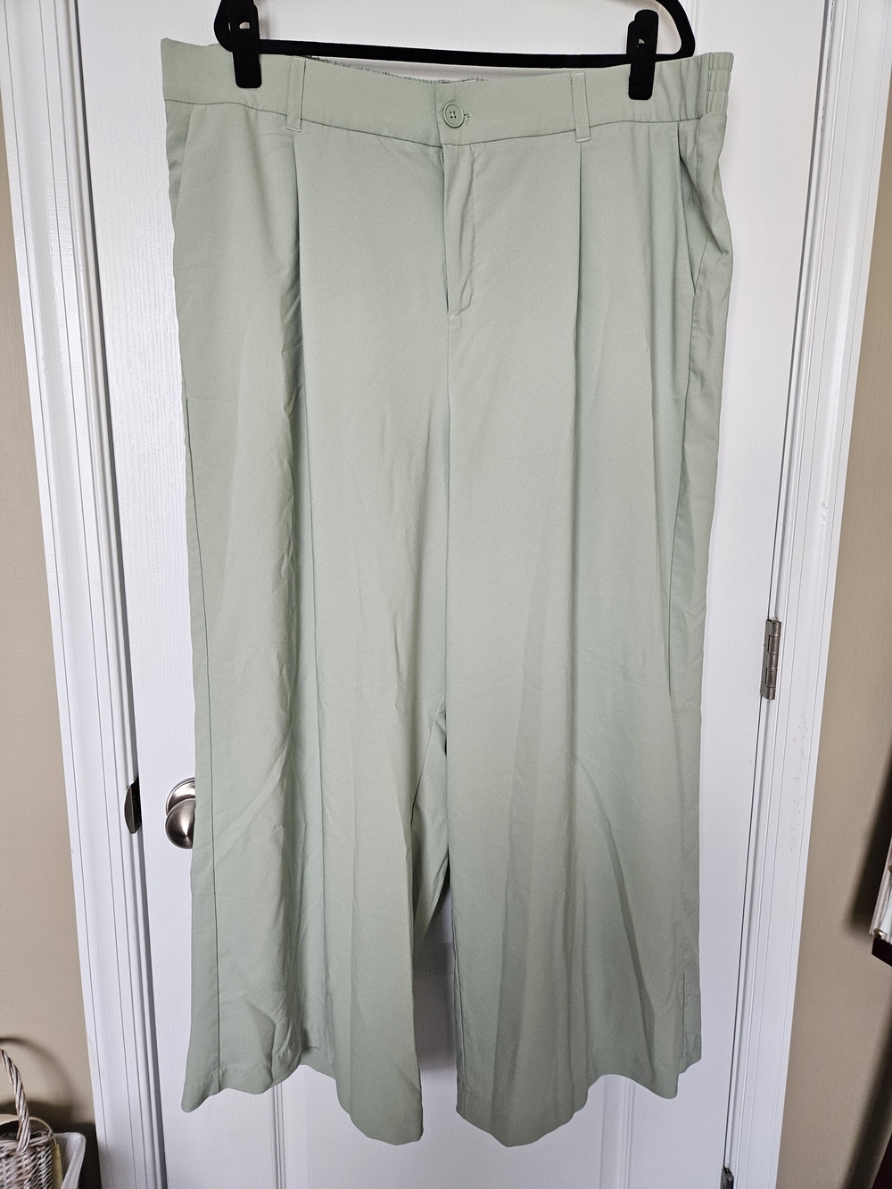 Torrid Light Sage Wide-Leg Pants